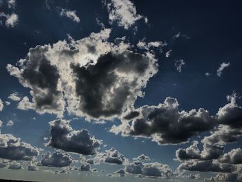 Low angle view of clouds in sky