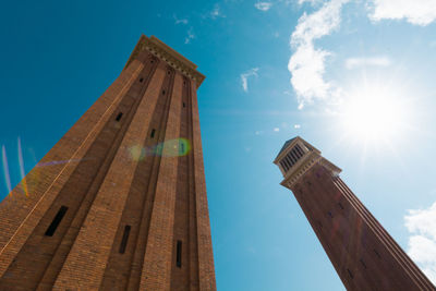 Low angle view of temple against sky