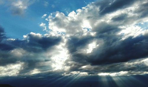 Low angle view of cloudscape