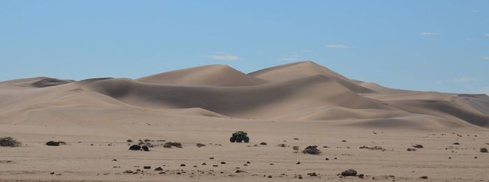 Scenic view of desert against sky