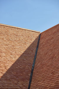 Low angle view of building against clear sky