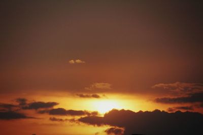 Scenic view of sky during sunset