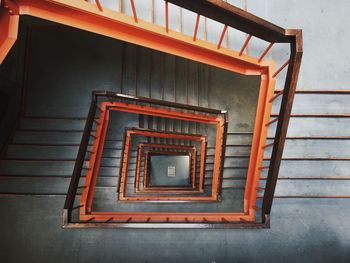 Directly above shot of steps