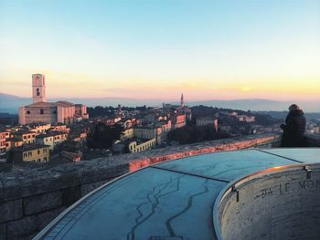 Cityscape at sunset