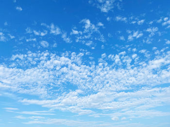 Low angle view of clouds in sky