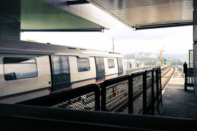 Train at railroad station