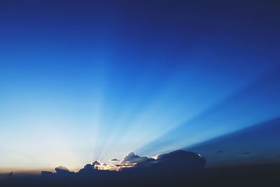 Scenic view of blue sky and clouds