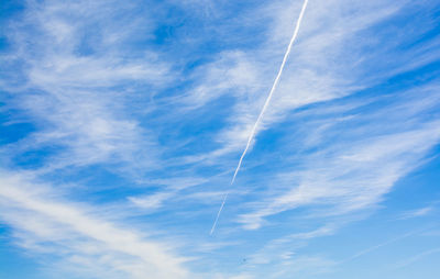 Low angle view of clouds in sky