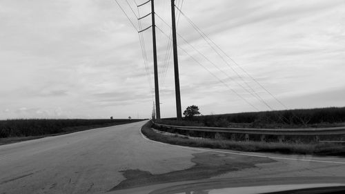 Road passing through landscape