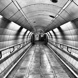 Empty subway station