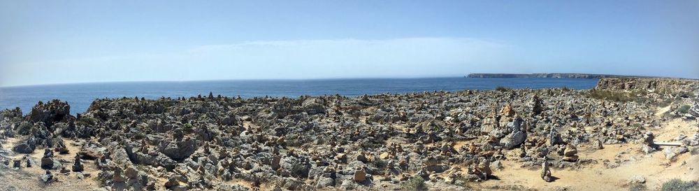 Panoramic view of sea against sky