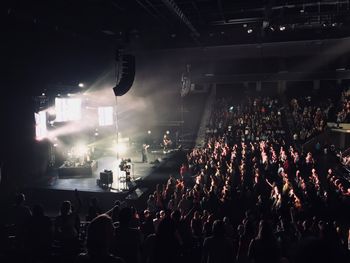 Crowd at music concert