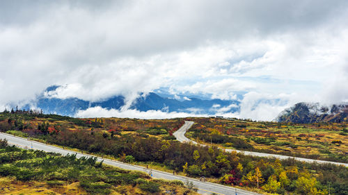 Scenic view of landscape against sky