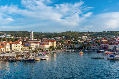 Beautiful seaside town of supetar on brac island in croatia