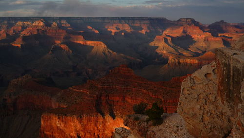 Rock formations at seaside