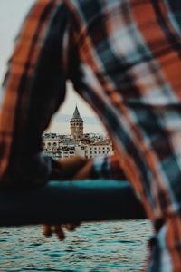 Low section of woman in boat
