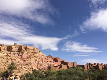 Low angle view of castle against sky