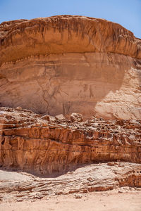 Rock formations in desert