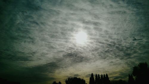 Low angle view of cloudy sky