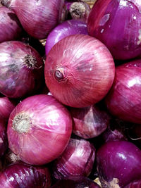 Full frame shot of onions