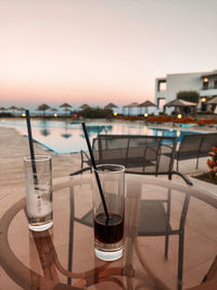 Close-up of drink on table