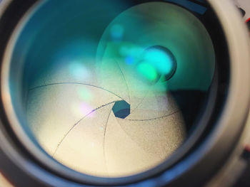 Close-up of camera lens