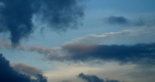 Low angle view of cloudy sky