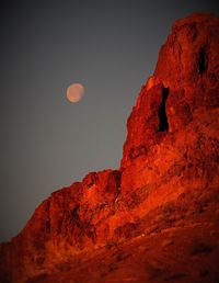 Rock formation against sky