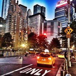 City street at night