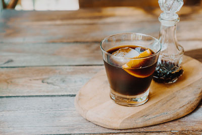 Close-up of drink on table