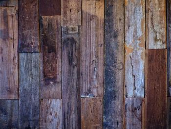 Full frame shot of old wooden door