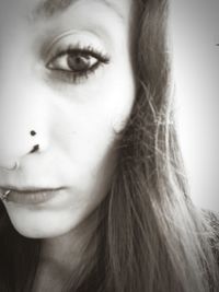 Close-up portrait of woman