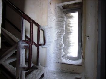 Close-up of old abandoned building