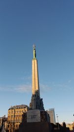 Low angle view of statue