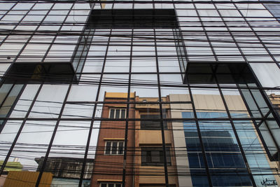 Low angle view of glass building