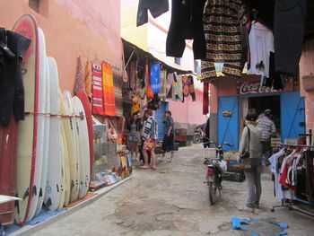 View of street market