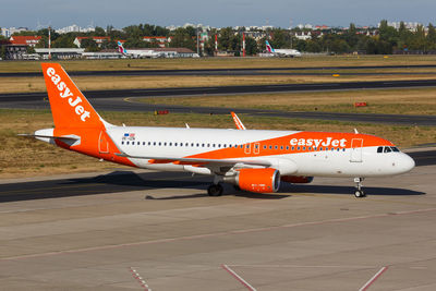 View of airplane on runway