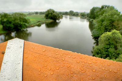 Scenic view of river against sky