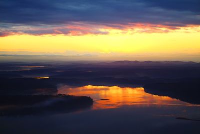 Scenic view of sky during sunset