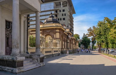 National art museum in moldova. hertz house in chisinau on a sunny autumn day