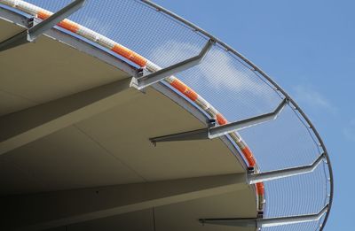 Low angle view of spiral staircase