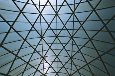 Low angle view of skylight