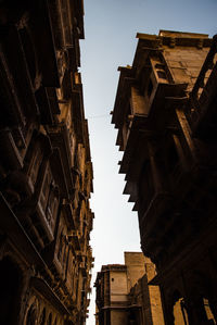 Low angle view of buildings against sky