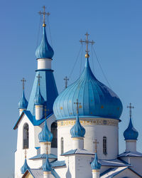 Traditional building against blue sky