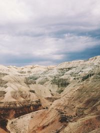 Scenic view of desert against sky