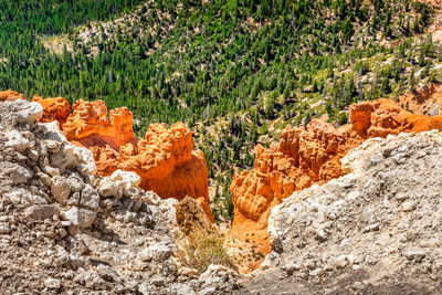 View of rock formations