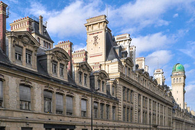 Low angle view of historic building against sky