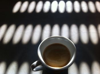 Close-up of coffee on table