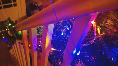 Close-up of illuminated lights