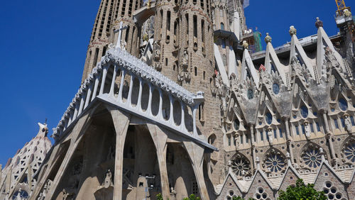 Construction of sagrada familia in spain